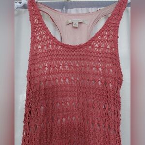 Dusty Rose Lauren Conrad Crochet Maxi Dress